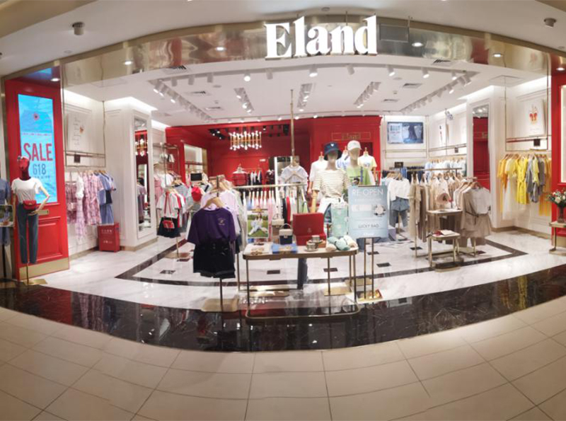 上海八佰伴ELAND女裝展柜